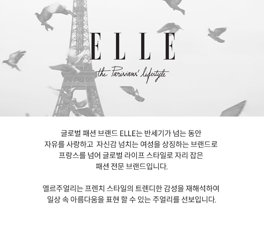14K GF 라운드 스톤 귀걸이 ELGPEE570 상세 이미지 2