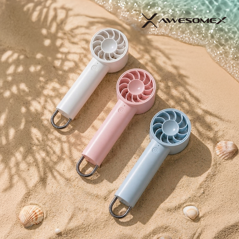 어썸엑스
3단 휴대용/탁상용 저소음 초경량 미니 고리형 선풍기 2000mAh 상세 이미지 1