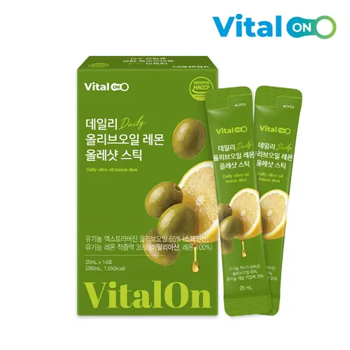 바이탈온 데일리 올리브오일 레몬 올레샷 스틱 20ml x 14포 상세 이미지 1