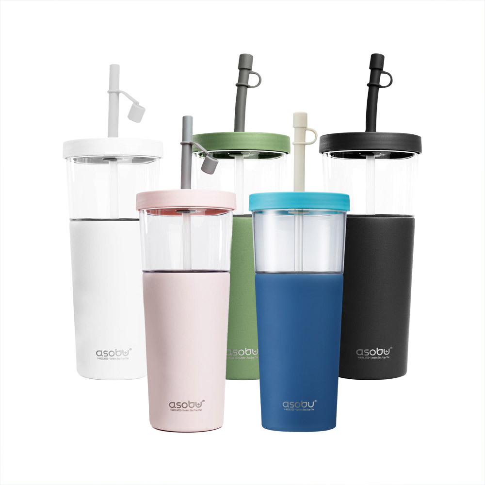 아소부 빨대텀블러 앤 스테인레스컵 2IN1 마리나 845ml, 내돈내산 사용 후기