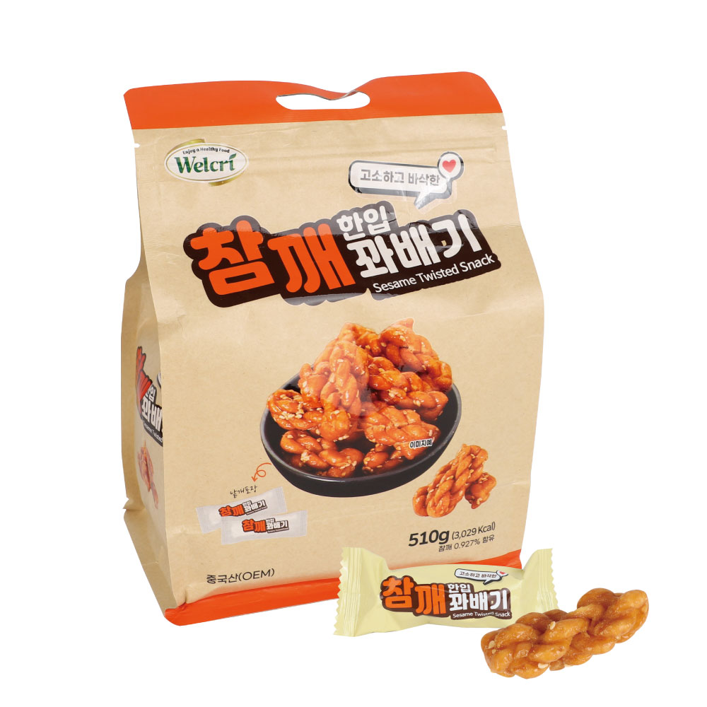 웰크리 참깨 한입 꽈배기 상세 이미지 1