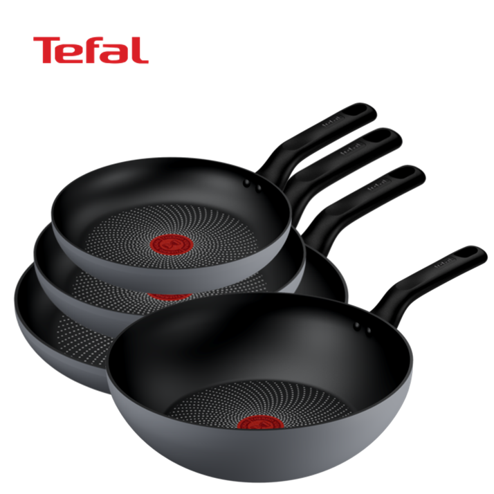 테팔 [테팔] 아르테세 인덕션 프라이팬 4종 세트 (FP22cm+FP24cm+FP28cm+WOK28cm),