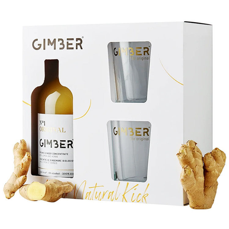 짐버 (백화점판매상품) [짐버] 유기농 프리미엄 진저샷 _오리지널 500ml+전용 유리컵 2개, 내돈내산